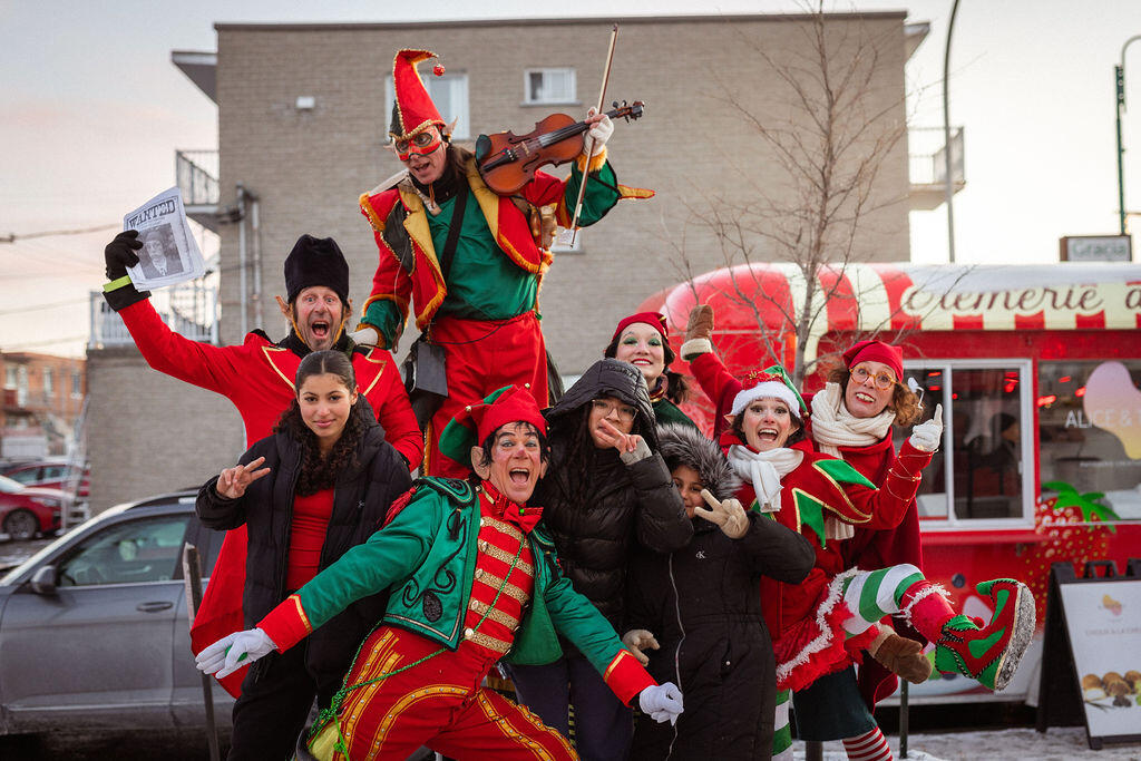 Une belle visite des lutins sur Jean-Talon Est 