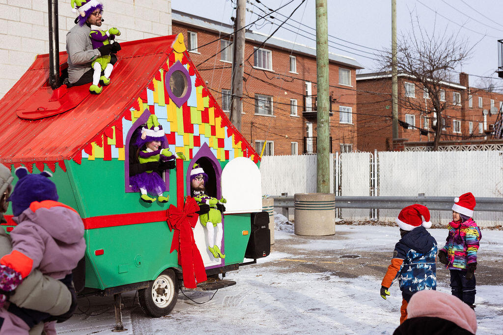 Une belle visite des lutins sur Jean-Talon Est 